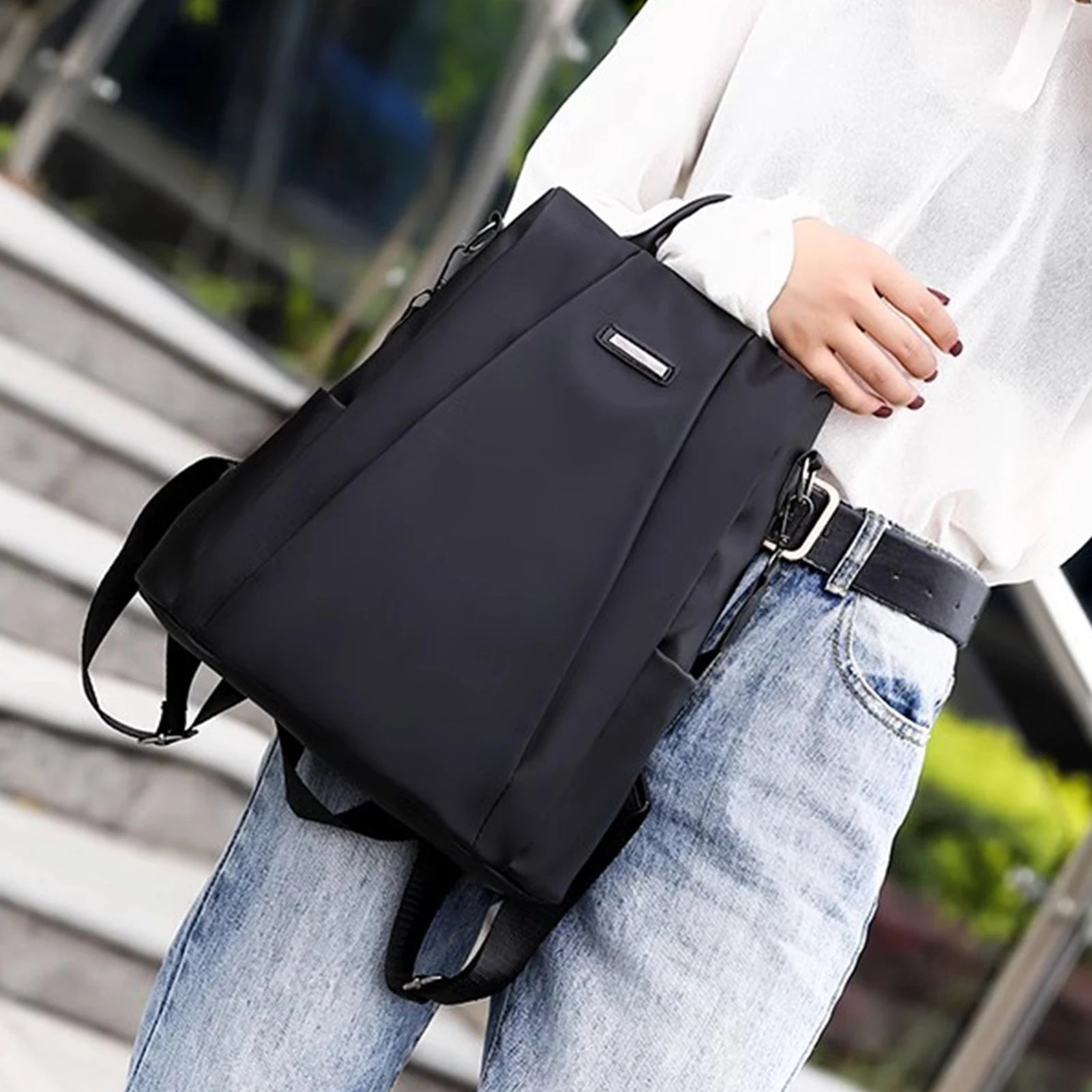 Oxford Cloth Anti Theft Backpacks Multi-Pocket Lightweight Women Backpack for Outdoor Camping Hiking korean style