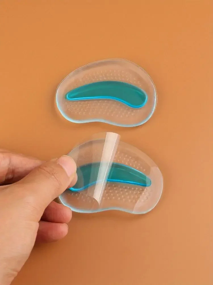 NEW Forefoot Pads For Sandals High Heels Silicone GEL Invisible Half Size Pads Non-slip Stickers Thickened Self-adhesive 1Pair