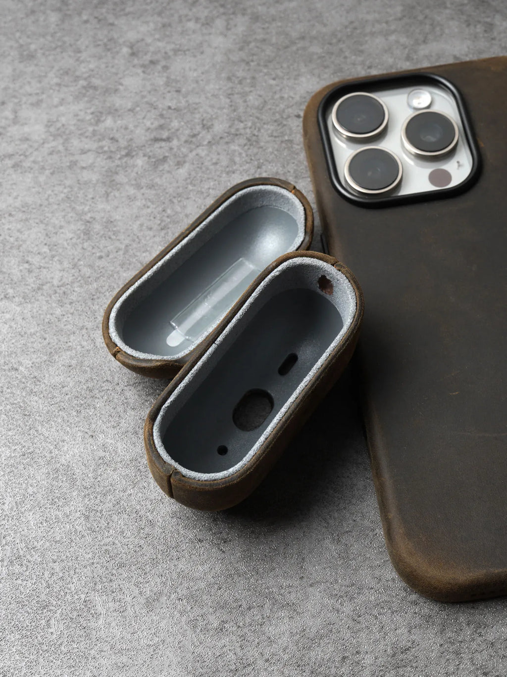 YMW Crazy Horse Genuine Leather Case for AirPods Pro 3 2 Luxury Cowhide Cases Wireless Bluetooth Headset Cover