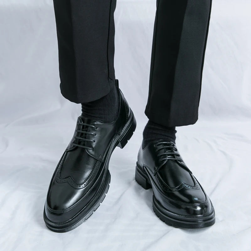 Men's Dress Oxford Shoes Classic Lace Up Formal Shoes