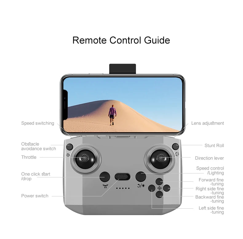 Xiaomi D16 Drone Bushless Motor 8K HD Aerial Profesional Dual-camera Helicopter Optical Flow GPS Positioning Avoidance Drone UAV