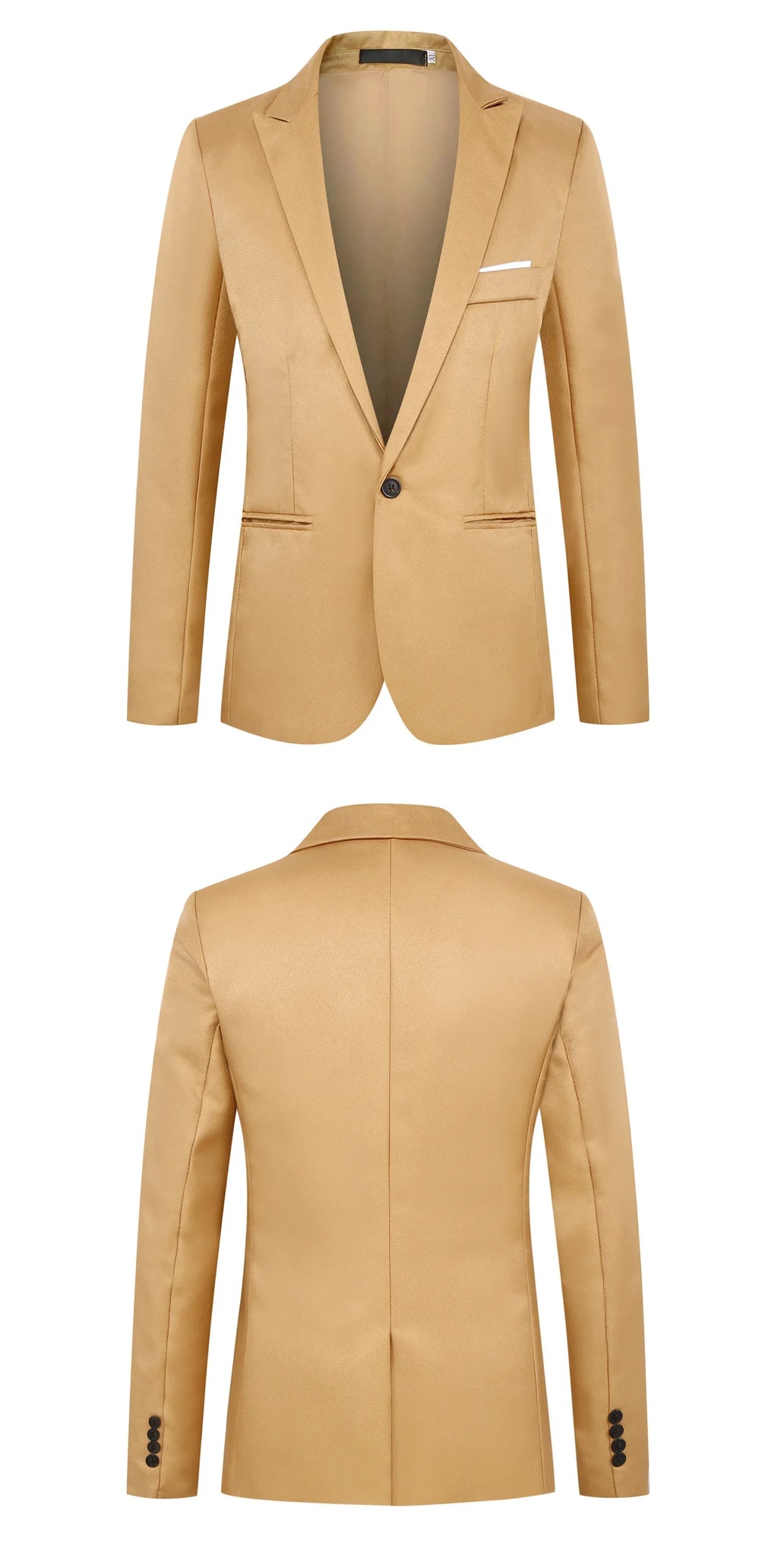 Autumn New Men's Light Luxury Suit Outwear Casual Business Trendy Suit Jacket Solid Color Classic Suit Button Up Costume Homme