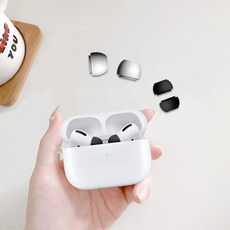 3 Pairs Eartips For AirPods-Pro 1st 2nd Silicone Ear Tips Rubber S/M/L Earbuds Replacement Ear Pads Anti-Slip Earphone Tips