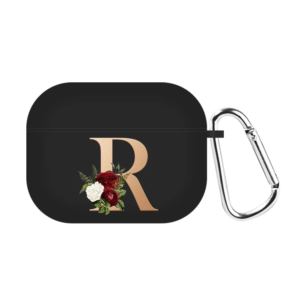 For Airpods Pro 2 USB C Case Silicone Letters Earphone Case For Apple AirPods  4 2nd Generation Pro2 Funda Headset Sleeve Case