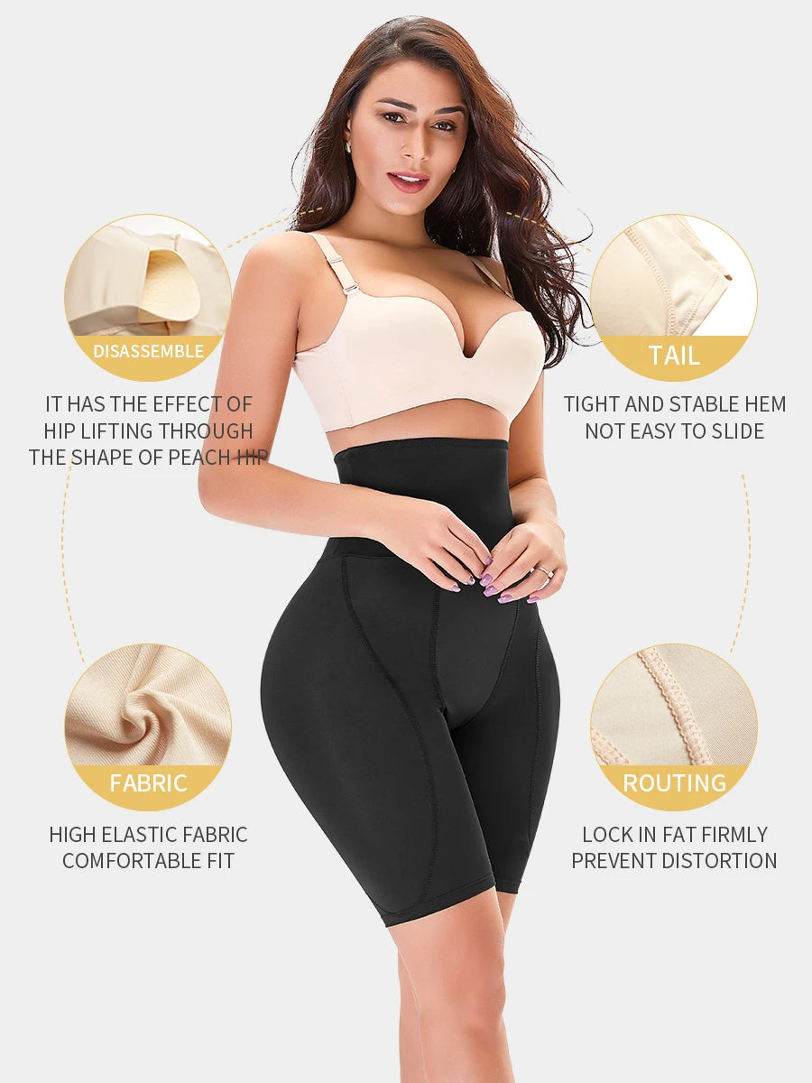 Hip Pads Shapewear Tummy Control Padded Underwear For Women Butt Lifting Panties Curvy Faja Body Shaper Thigh Slimmer Bbl Shorts