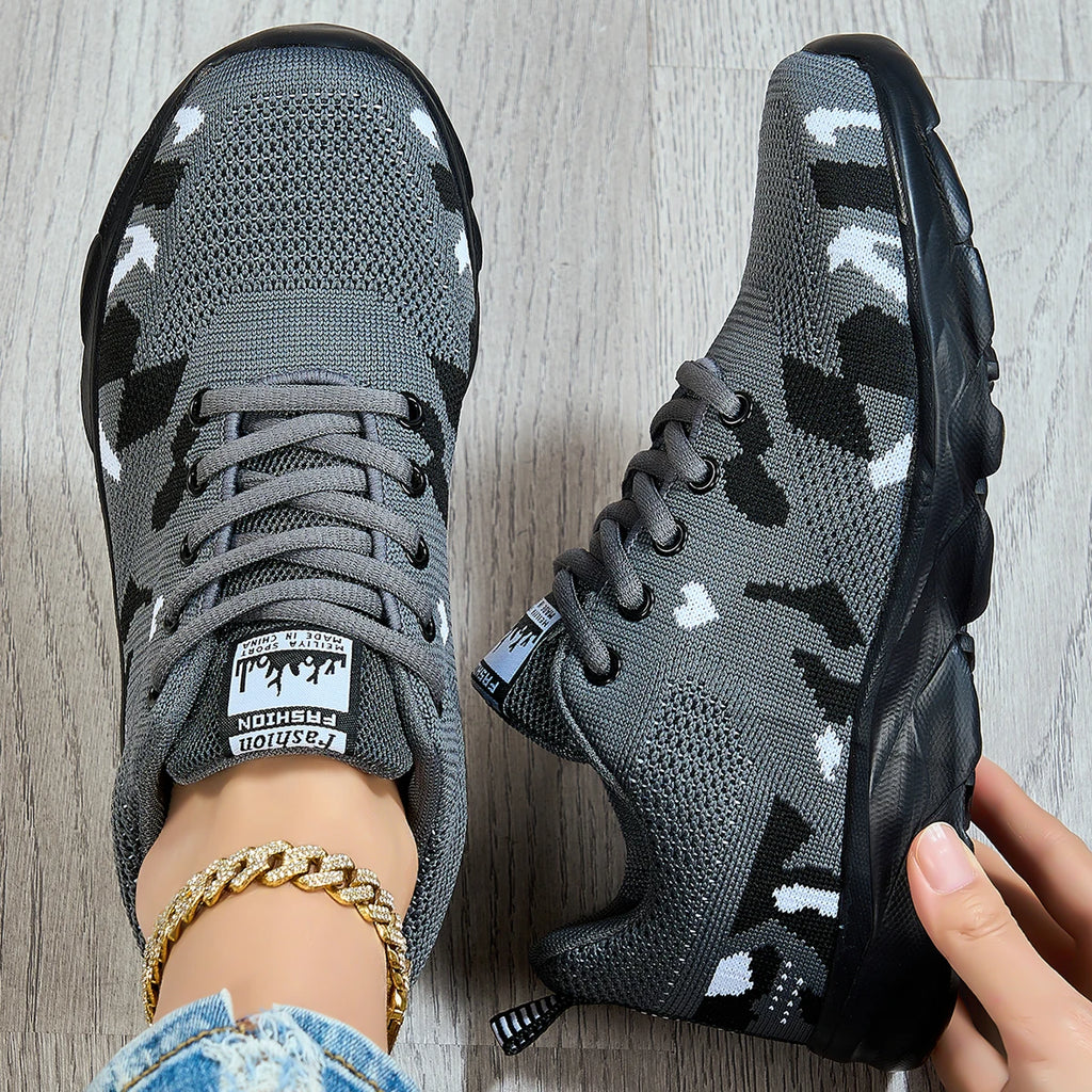 Women's running shoes, lightweight mesh fabric, breathable, casual and comfortable flat soft tennis shoes, sports shoes