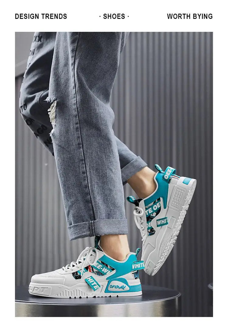 2025 Luxury Men's Vulcanized Shoes Summer Casual Sneaker for Men Outdoor Running Platform Designer Skateboard Tenis Masculino