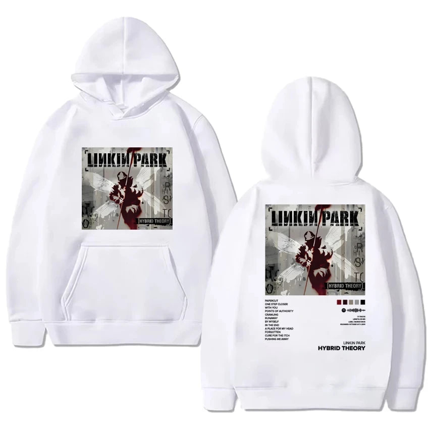 2025 Linkin Park Hybrid Theory Album Hoodies Men Women Harajuku Vintage Printed Sweatshirt Unisex Fleece Long Sleeve Streetwea