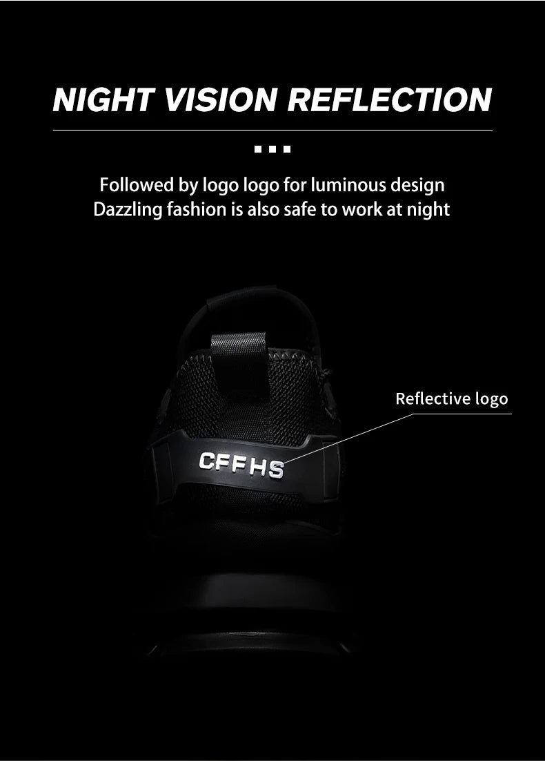 Soft-soled, comfortable, anti-smash, anti-puncture and breathable safety shoes