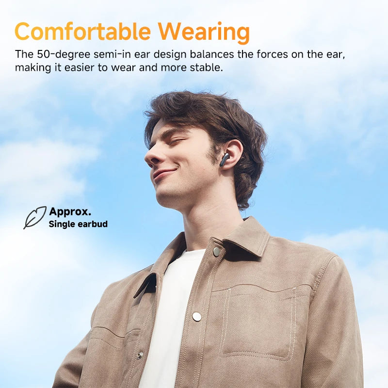 QCY HT10 AilyBuds Pro+ ANC Bluetooth Wireless Earphone Adaptive AI Audio Hi-res LDAC Earbuds ANC dual Connection Headphone