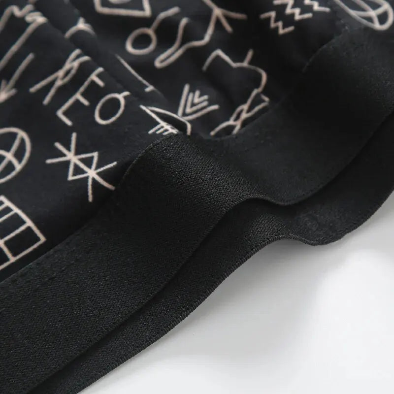 4 Pieces European and American Size MEN'S FASHION Printed Boxer Underwear Comfortable Swimming Trunks Oversized Underwear Shorts