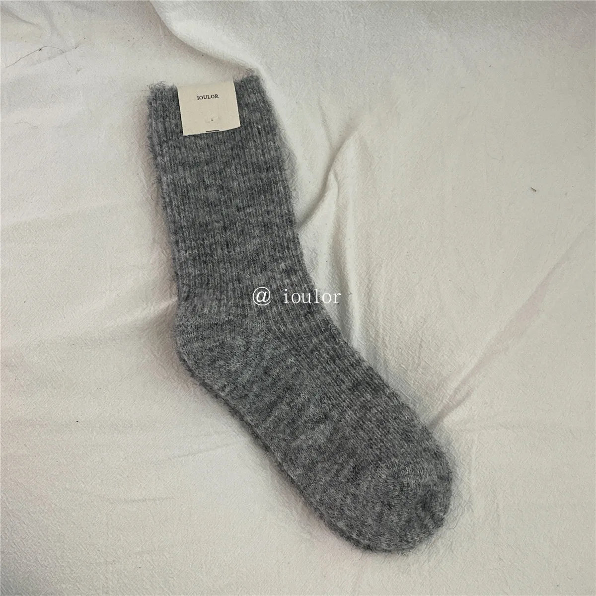 Autumn Winter Thermal Women Socks 9% Wool Cashmere Thicken Warm Long Socks Japanese Style Knitting Harajuku Homewear Crew Socks