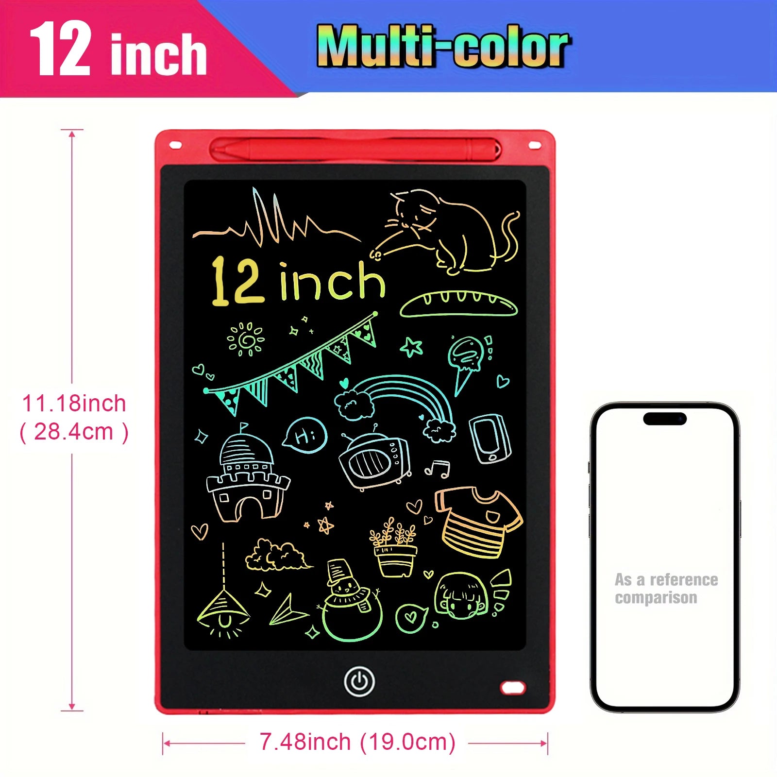 12 inch Tablets Electronic Handwriting Pad Writing Board Drawing Tablet LCD Screen Writing Tablet Digital Graphic Toys for child