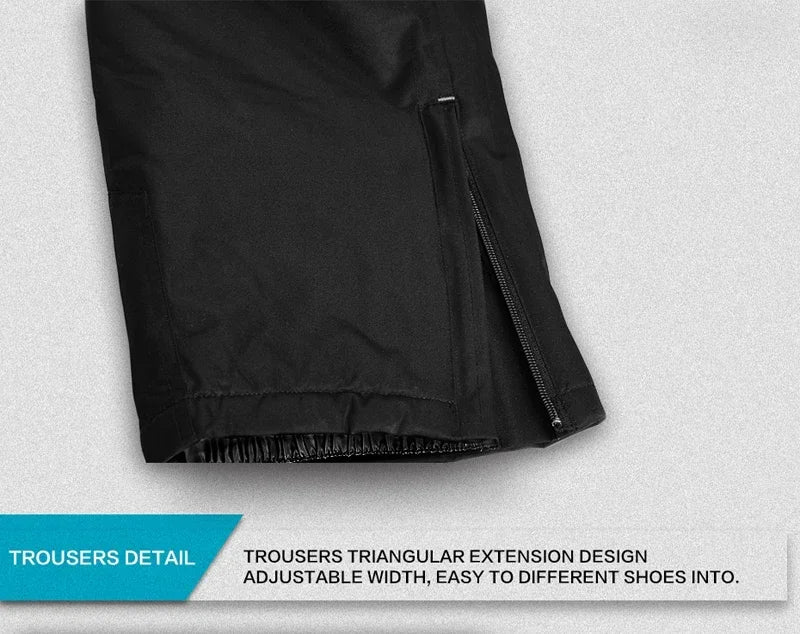 New Thermal Winter Skiing Down Jacket Ski Suit Men Snowboard Bibs Pants Warm Set Male Snowmobile Clothing For Wear Overalls