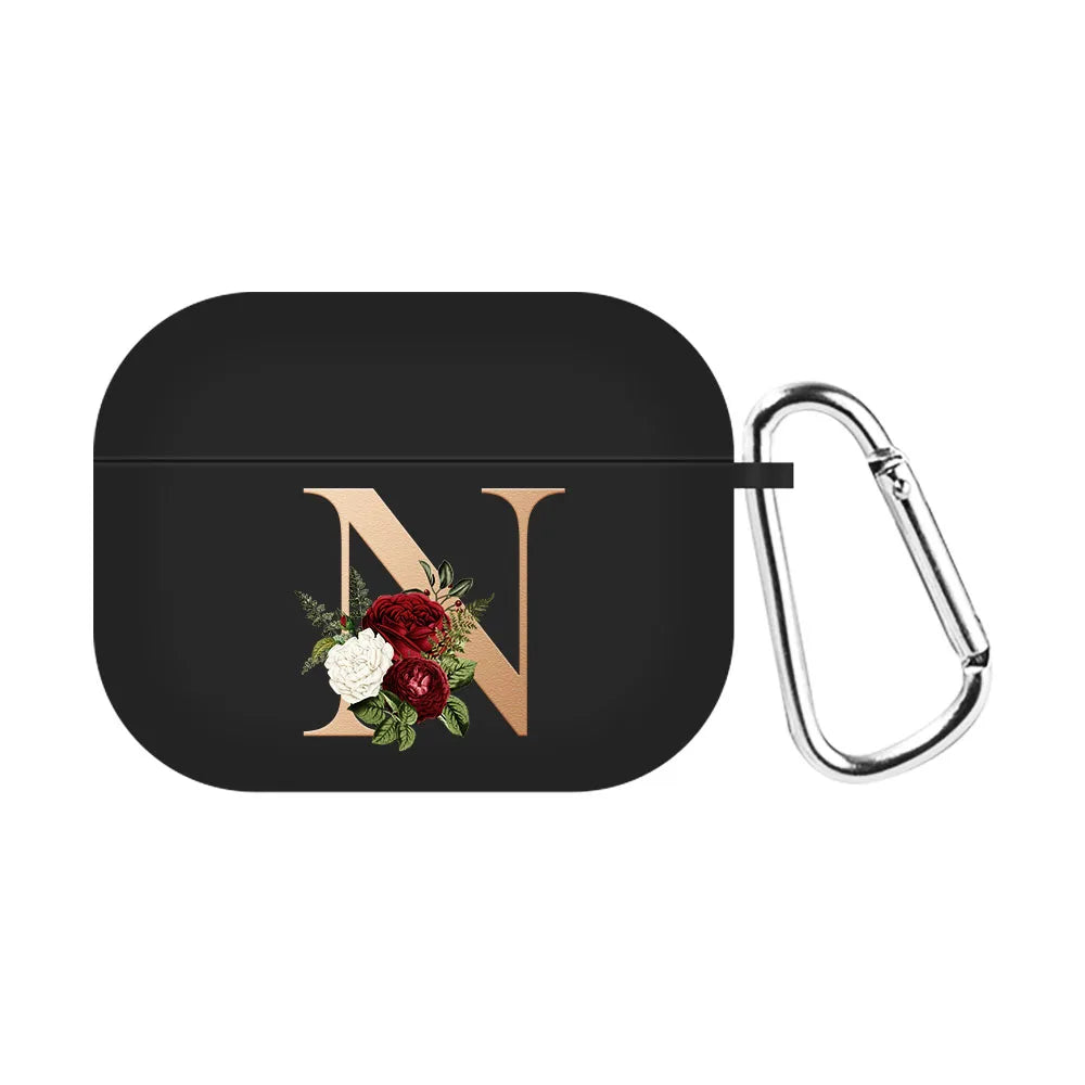 For Airpods Pro 2 USB C Case Silicone Letters Earphone Case For Apple AirPods  4 2nd Generation Pro2 Funda Headset Sleeve Case