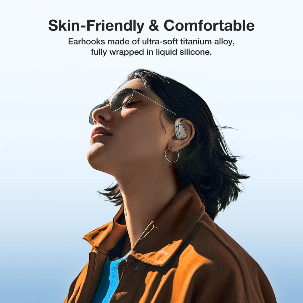 BR-CT3 Mini Open Ear Headphone Wireless Earphone bluetooth 5.4 Light Comfortable Ear Hooks Clear Call IPX7 Waterproof Sports