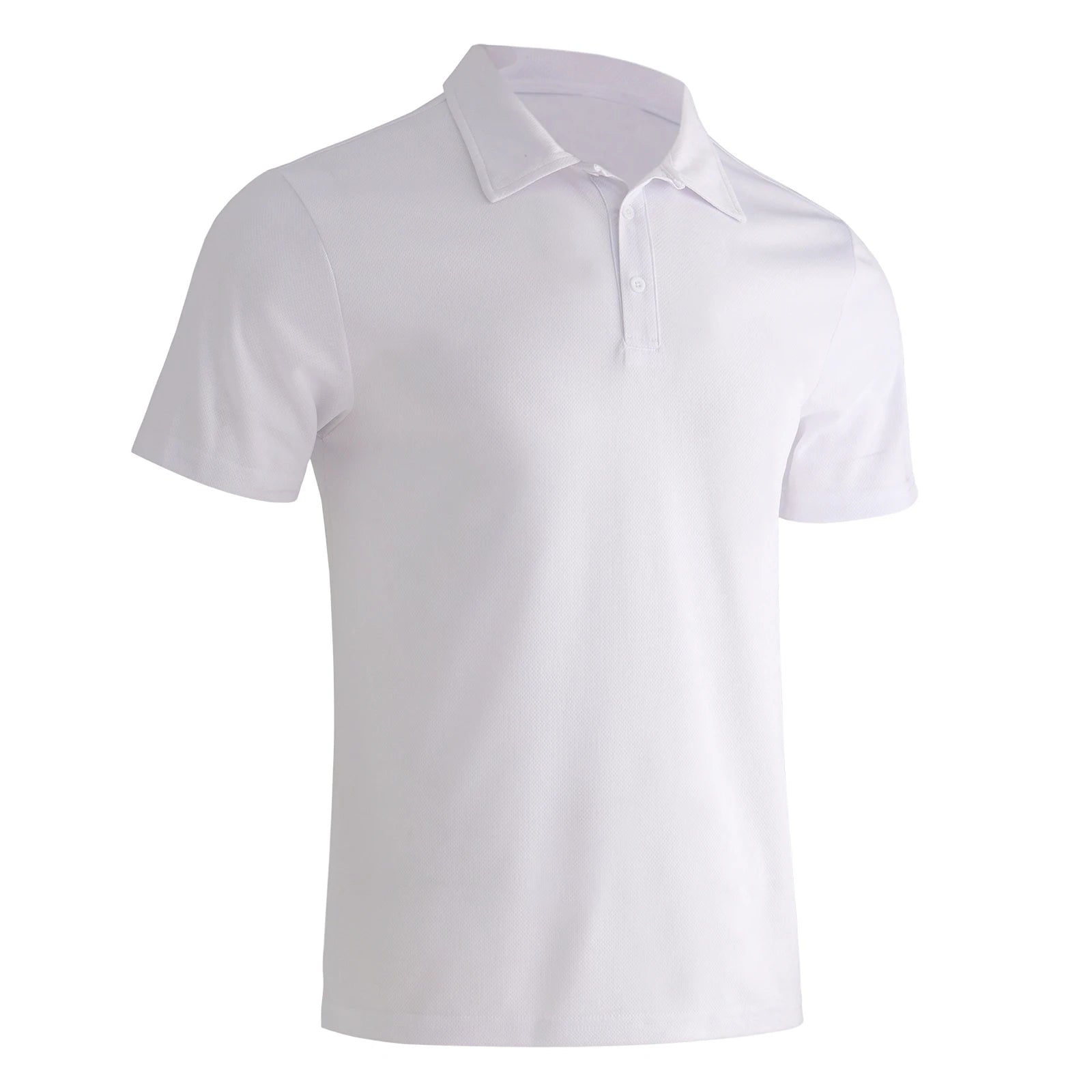 3-piece men's quick drying sport polo shirt stretchy slim fit summer solid color lapel short sleeved top