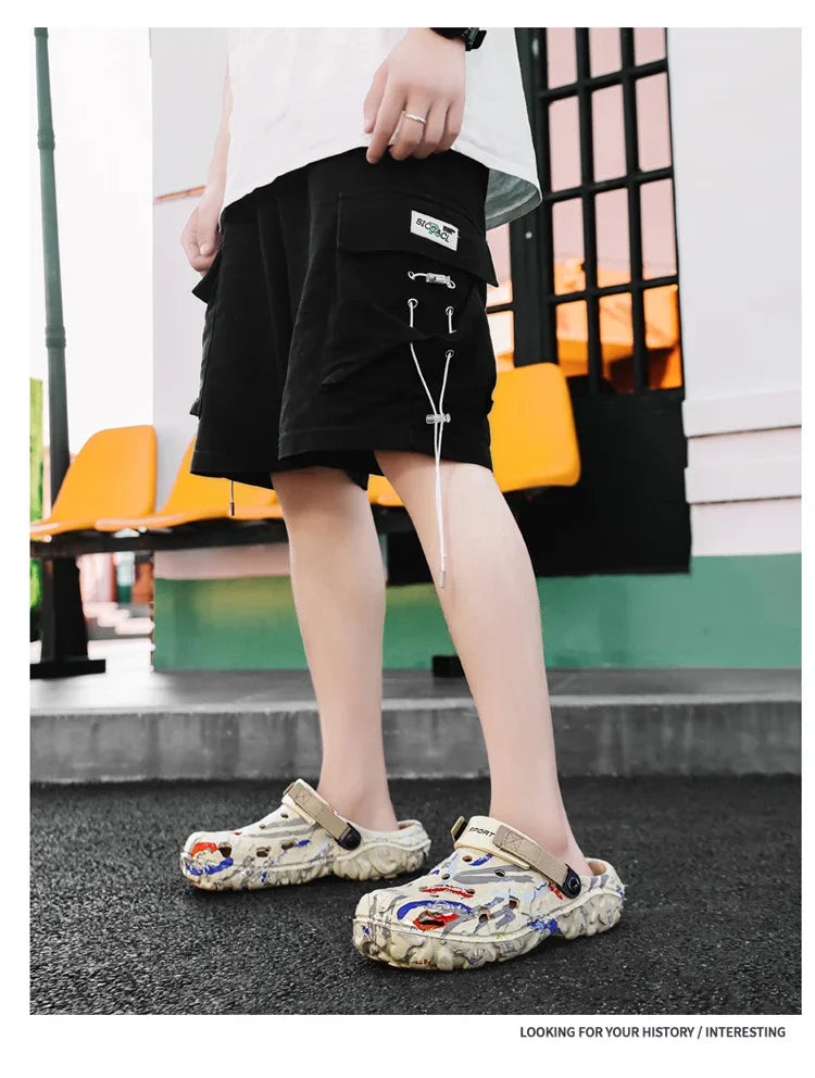 Summer Men Slippers Camouflage Platform Outdoor Clogs Shoe Women Beach Sandals Male Soft EVA Indoor Home Slides Lover Flip Flops