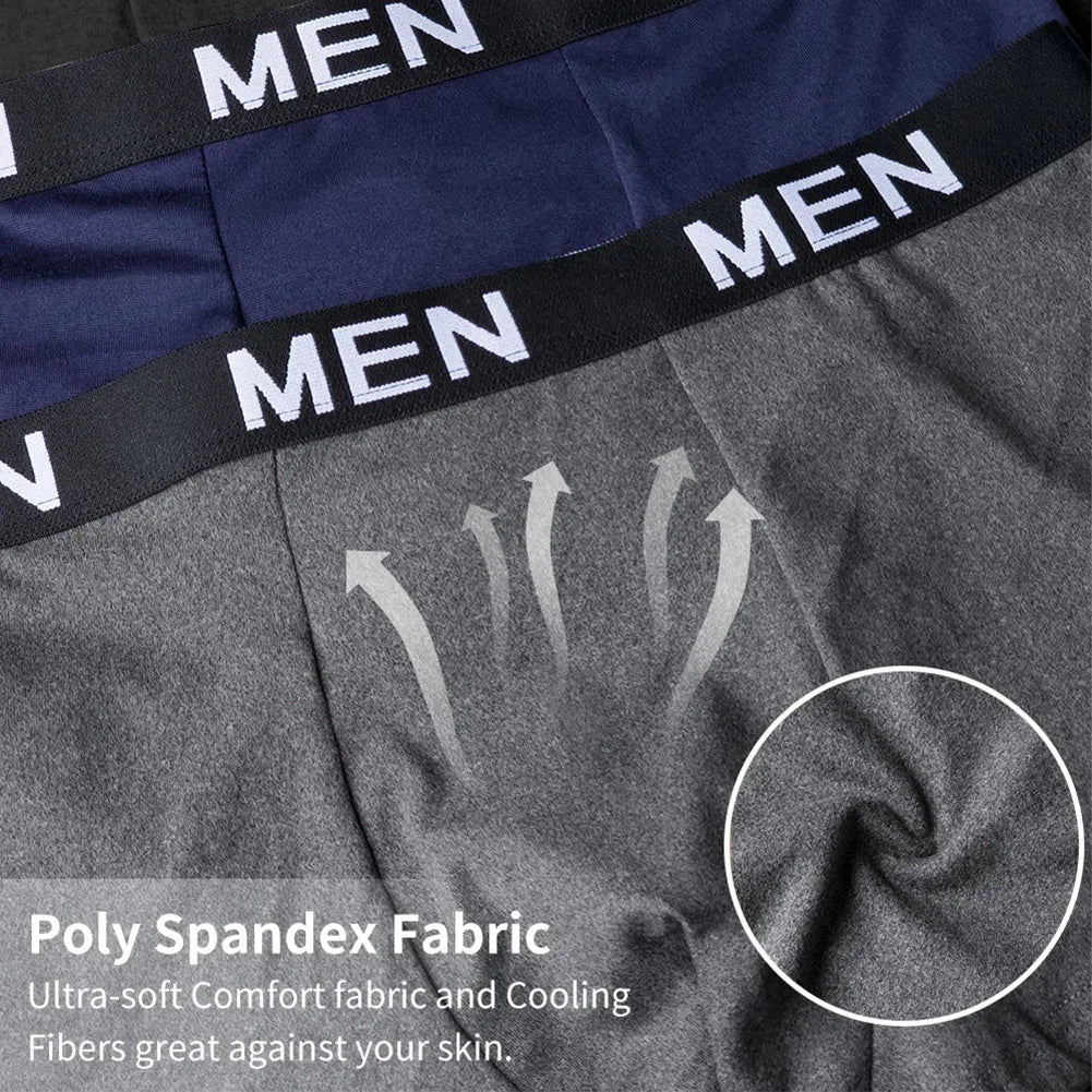 5 pack Men's Underwear Boxer Briefs, Soft Briefs Comfort Boxer Brief for Men