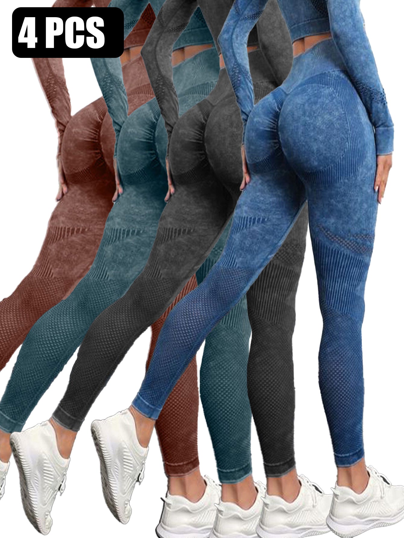 4PACK Active Yoga Pants Women's Yoga Pants