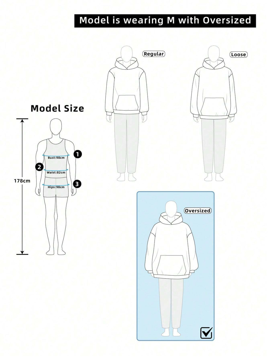 Manfinity Modagents Oversized Men'S Headphone Print Long Sleeve Casual Hoodie