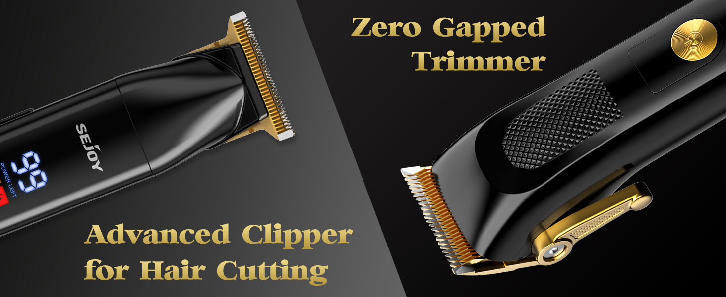 SEJOY 2 Pcs/set Hair Clippers Men Trimmer Kit for Barber Mens Beard Haircut Set Professional Hair Cutting Barber Machines
